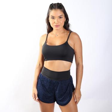 Imagem de Conjunto Feminino Treino Top e Short Duplo Dry Rajado-Feminino