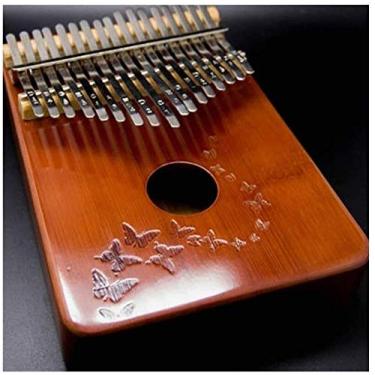 Imagem de Lss9azznmm 17 teclas Kalimba piano de polegar portátil Mbira Sanza corpo de madeira, presente para crianças adultos iniciantes profissionais (cor: 1) (5)