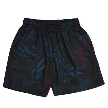 Imagem de Bermuda Infantil Menino Ogochi em Tactel Folha Azul/Marsala-Masculino