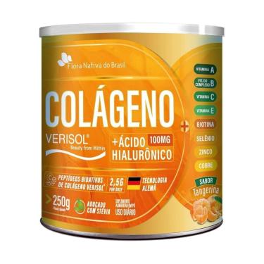 Imagem de Colageno Hidrolisado Verisol Frutas Tangerina 250g Flora nativa do brasil-Unissex