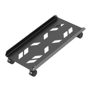 Imagem de Suporte prático para PC móvel, torre de aço, piso com rodas giratórias de trava, elevador de carrinho cabe na maioria das capas