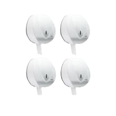 Imagem de 4 Dispenser Para Papel Higienico Rolão Premisse Velox Branco