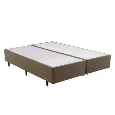 Imagem de Base Cama Box Queen Herval Hórus, 39x158x198 cm, Bege - 198014