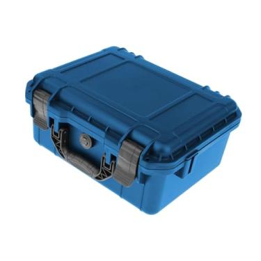 Imagem de Ｂｅｓｇａ Estojo rígido para transporte com inserção de espuma, à prova de poeira e água, caixa organizadora selada para armazenamento de ferramentas e, Azul