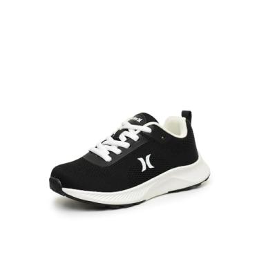 Imagem de Hurley Tênis infantil leve com cadarço – tênis de corrida e brincadeiras para meninos e meninas com malha respirável, palmilha acolchoada e tração durável – Tênis esportivo diário para escola