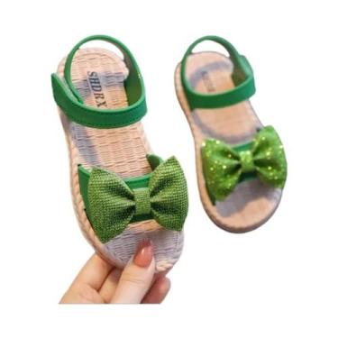 Imagem de Sandálias De Verão Para Meninas Com Laço Antiderrapante Calçados Casua