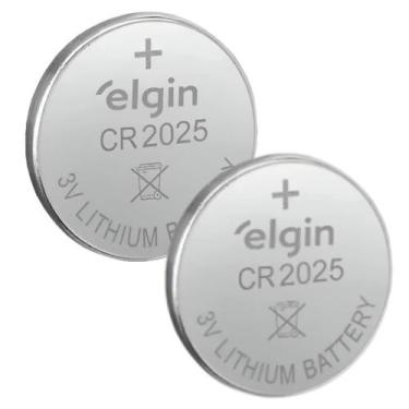 Imagem de Kit 2 pilha botao eletr cr2025 3v elgin