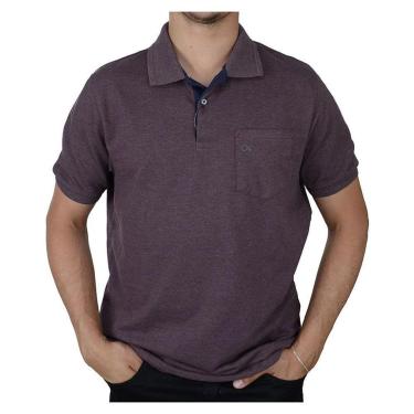 Imagem de Camisa Polo Masculina Ogochi Slim Bordô - 0075-Masculino