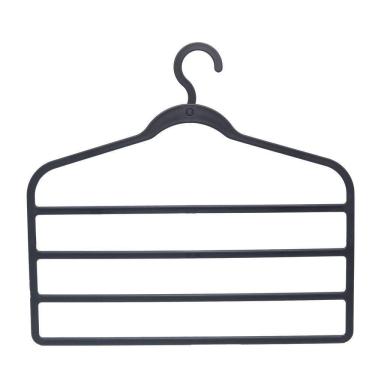 Imagem de Cabide 4 Divisórias Plástico Plasvale Cinza