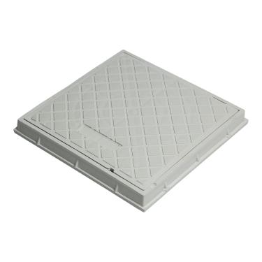 Imagem de Tampa Pvc Caixa Esgoto 40x40 Gordura Elétrica Branca Simples