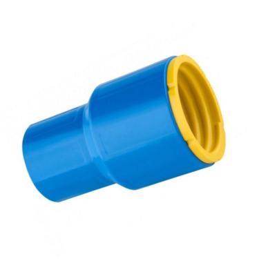 Imagem de 2 Conexões Ponta Fêmea Engate Roscável 3 Pol. Azul Pvc