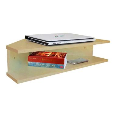 Imagem de Mesa Notebook Suspensa Canto Natural Em Mdf