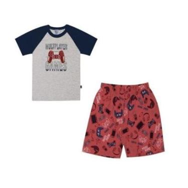 Imagem de Pijama Infantil Manga Curta Menino Pulla Bulla Ref. 46552-Masculino