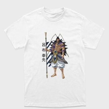 Imagem de Camiseta branca Record of Ragnarok  Lü Bu  Segurando sua lança Tamanho