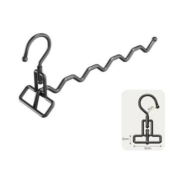 Imagem de Varal Portátil Dobrável Para Roupas, Cabide De Viagem Para Porta De Ar