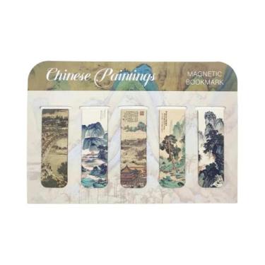 Imagem de Marcadores Magnéticos De Pintura Chinesa 5 Peças Material Escolar Para