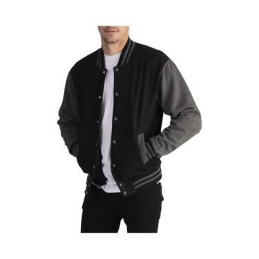 Imagem de Jaqueta Bomber Casual Masculina plus Size Estilo Beisebol Tendência Am