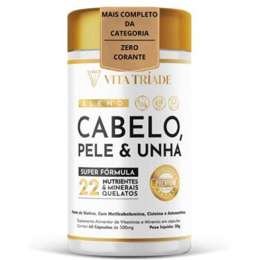 Imagem de Biotina Vitamina para Cabelo e Unha Com Cisteína, Astaxantina  22 Nutr