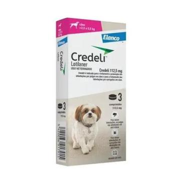 Imagem de Credeli 112,5 MG Cães De 2,5 a 5,5kg 3 Comprimidos - Elanco
