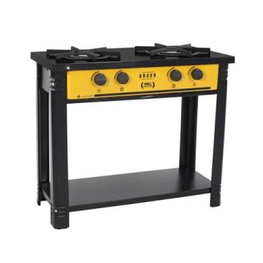 Imagem de Fogão Industrial Esmaltado Baixa Pressão Gás Bravo 2 bocas BR2B AM - V