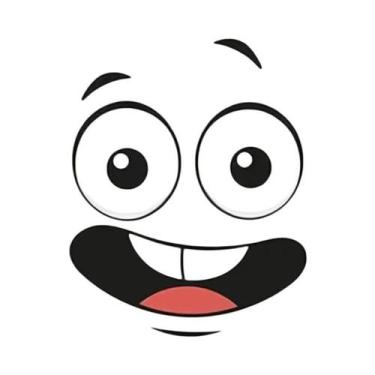 Imagem de Adesivos De Rosto De Desenho Animado, Decalques De Vinil À Prova D'águ