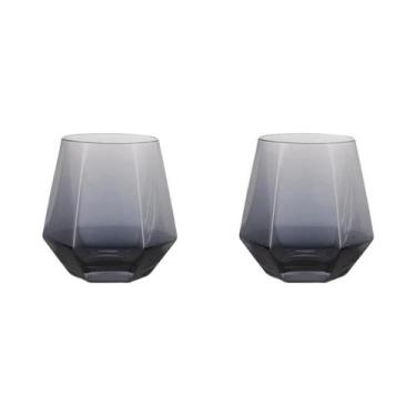 Imagem de Copos De Vidro Hexagonais Transparentes Coloridos Para Whisky, Vinho, 