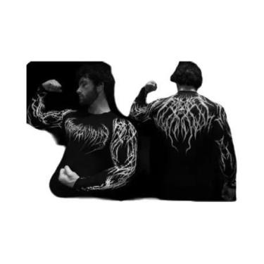 Imagem de Camiseta Masculina De Compressão De Manga Longa Com Secagem Rápida E R