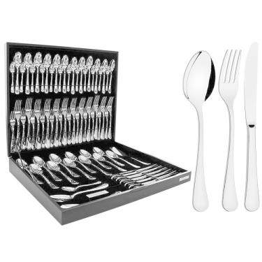 Imagem de Faqueiro Tramontina Zurique Em Aço Inox Com Estojo De Madeira 76 Peças 66986304