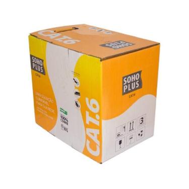 Imagem de Caixa de Cabo UTP Cat 6 para rede - Furukawa Soho Plus - Homologado - CMX - Azul