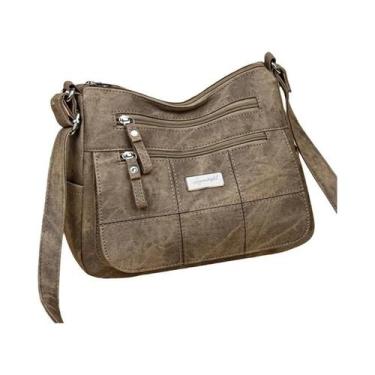 Imagem de Bolsa De Ombro Feminina De Lona De Grande Capacidade, Bolsa Transversa