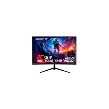 Imagem de Monitor Gamer Rise Mode Elite 27", FHD, 165Hz, IPS, FreeSync, HDR 400, DisplayPort e HDMI, sRGB 99%, Preto - RM-MOG-27F165FH-B