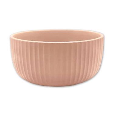 Imagem de Bowl Tigela Cumbuca De Cerâmica Rosa 11cm Salada Fruta - Wellmix