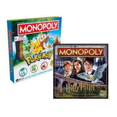 Imagem de Kit Monopoly Pokémon e Monopoly Harry Potter Hasbro