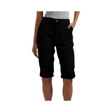 Imagem de Shorts Cargo Femininos Slim Retos Primavera Verão Moda Casual Multibol