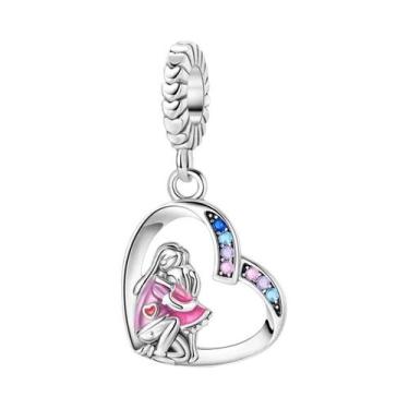 Imagem de Pingentes De Flor Rosa, Tulipa E Flor De Cerejeira Em Prata Esterlina 