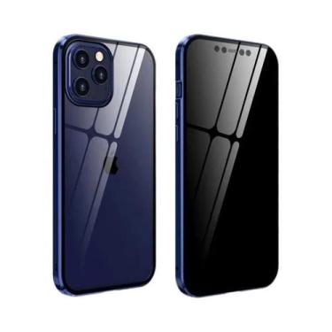 Imagem de Capa Magnética De Metal Com Vidro Dupla Face Para iPhone 17 16 15 14 1
