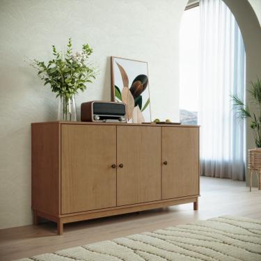 Imagem de Balcão Buffet 1962FN Essência Madeira Maciça 3 Portas Freijó Finestra