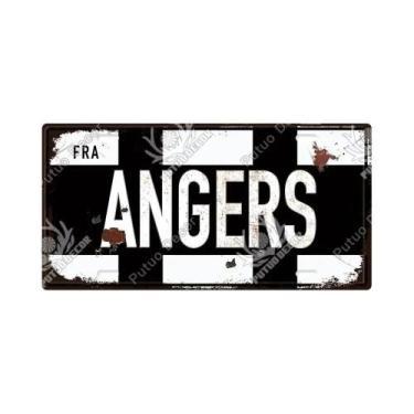 Imagem de Placa De Metal Vintage Francesa Com Tema Urbano, Placa Decorativa De E