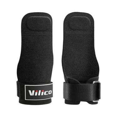 Imagem de Luvas De Couro Antiderrapantes Para Academia, Levantamento De Peso, Tr