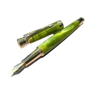 Imagem de Caneta-tinteiro De Resina Acrílica Azul, Irídio, 0,38 Mm, Acabamento E