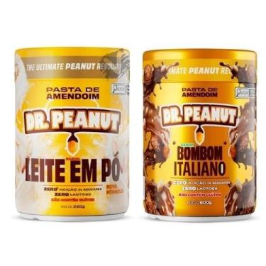 Imagem de Kit 2 Pasta de amendoim Dr Peanut 250g Sabores Zero Açucares Sem Glúte