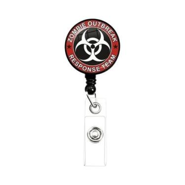 Imagem de Porta-Crachá Retrátil Com Design De Guarda-Chuva Para Cartão De Identi