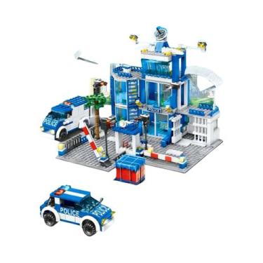 Imagem de Conjunto De Blocos De Montar Da Estação De Polícia Da Cidade Para Meni
