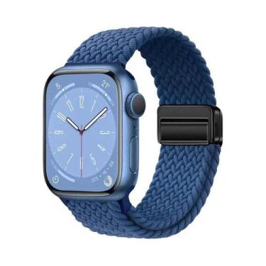 Imagem de Pulseira Magnética Trançada De Nylon Para Apple Watch Ultra 9 8 7 6 5 