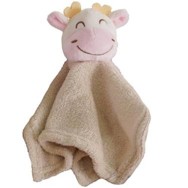 Imagem de Naninha para Meninas Coral Fleece 100% Poliéster 27x27cm Girafinha - B