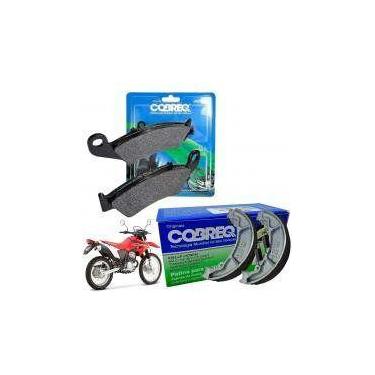 Imagem de Pastilha de freio dianteiro honda xr 250 tornado + lona de freio trase