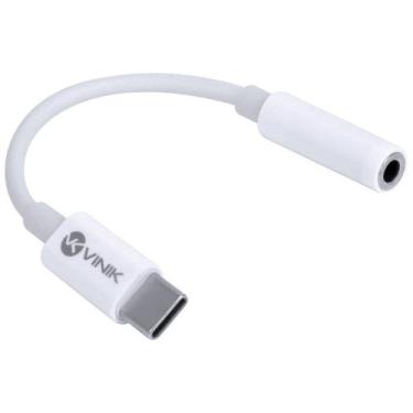 Imagem de Adaptador Fone Celular P2 3.5mm Usb Tipo C 7.1 Audio - VINIK