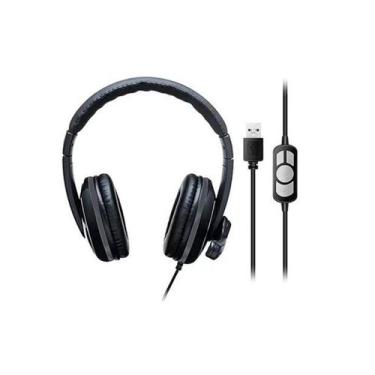 Imagem de Headset com Fio HF700 Usb 210cm Ruído Preto - MULTI