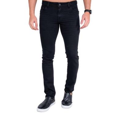 Imagem de Calça Jeans Masculina Skinny Revanche 103942, 40, Preto