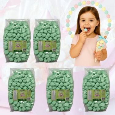 Imagem de 1000 Mini Suspiro Incopal p/ lembrancinha - Kit 5x140g, 05 Verde